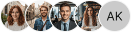 A selection of trader avatars displayed within the Karvyn Markholm review section for trading